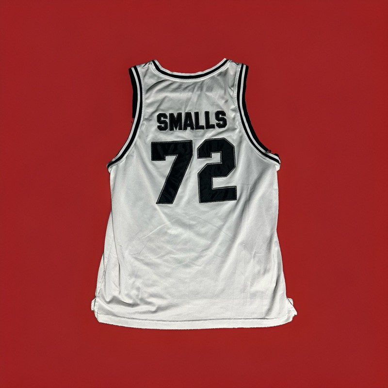 Bad Boy Men’s White/Black Mesh Polyester Jersey Tank Graphic Logo Crew M gallery