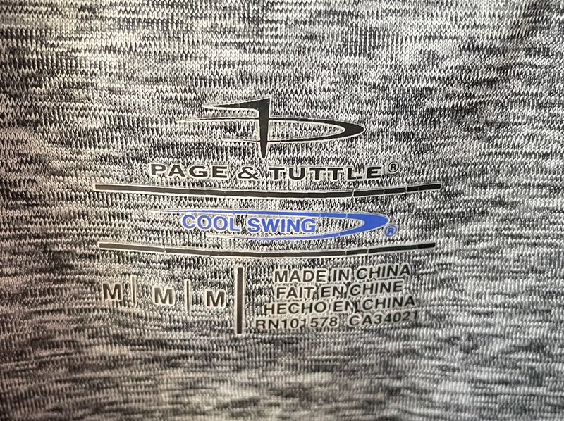 Page & Tuttle Cool Swing Performance Golf Pullover Mens M Gray Sports Athletic gallery