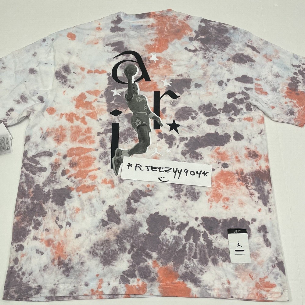 $50 Mens Size M Nike Jordan Sport DNA 1985 Tie Dye Graphic Tee Shirt DM1454-501