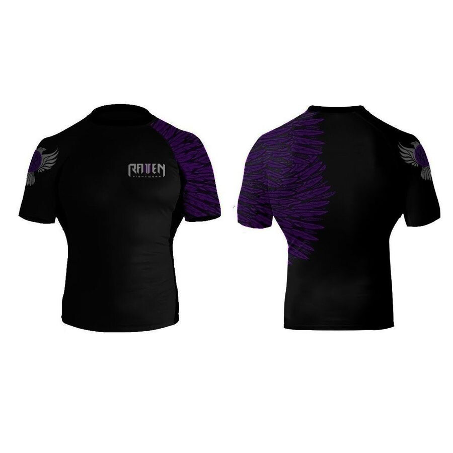 Raven Fightwear Aerial Assault BJJ Men's Short Sleeve Rashguard Various Colours gallery