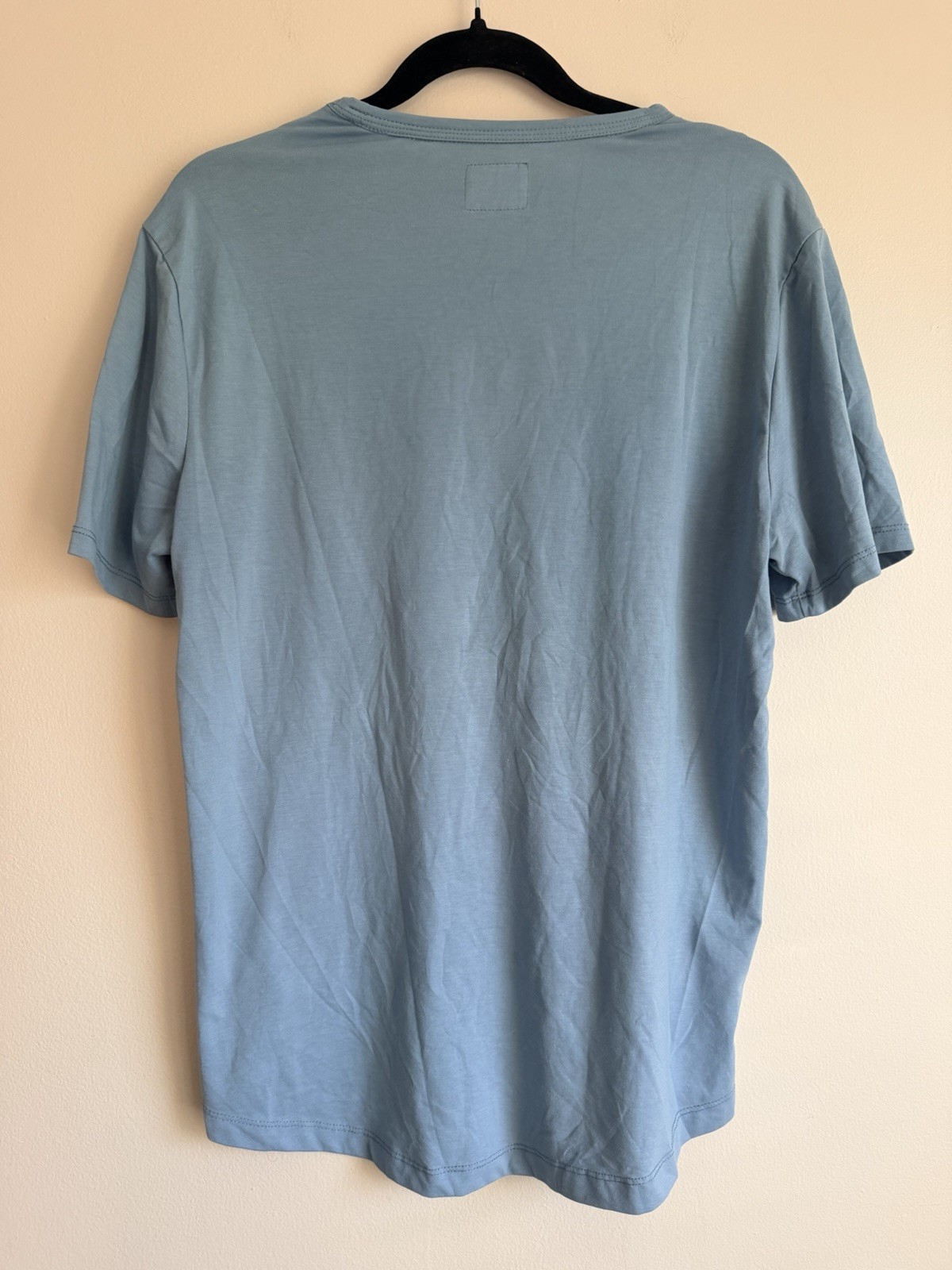 Cuts Clothing Classic Curve Hem Blue Short Sleeve Mens T Shirt Size M Medium gallery