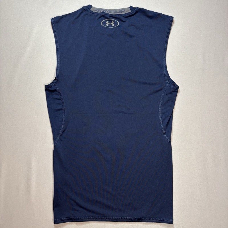 Under Armour Project Rock Compression Tank Top Men's M Blue Gym Weightlifting gallery