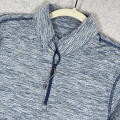 1764 Golf Shirt Mens Small Julien 1/4 Zip Pullover Mock Neck Signature Blue NWOT