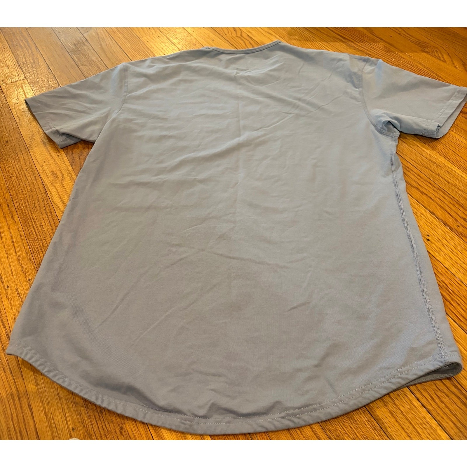 BYLT Basics Drop Cut T Shirt Mens Large lavender Athletic Stretch Crew Neck gallery