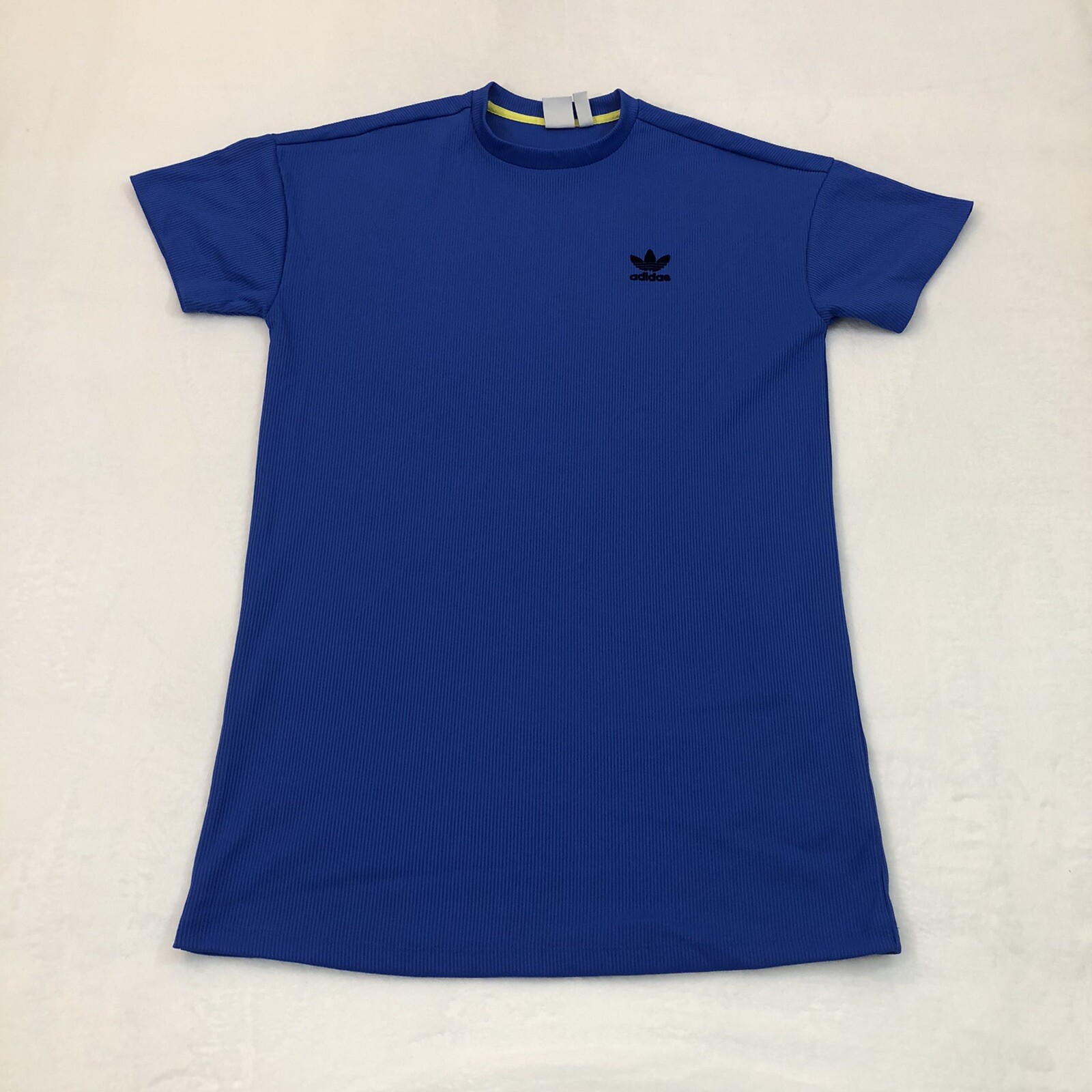 Adidas Original Trefoil Blue Ribbed Short Sleeve Athletic Shirt Mens Size M Tall gallery