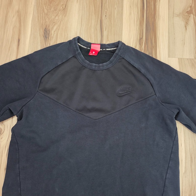 Nike KOSZULKA Top Air MAX Shirt Mens XL Short Sleeve French Terry Black 886926 gallery