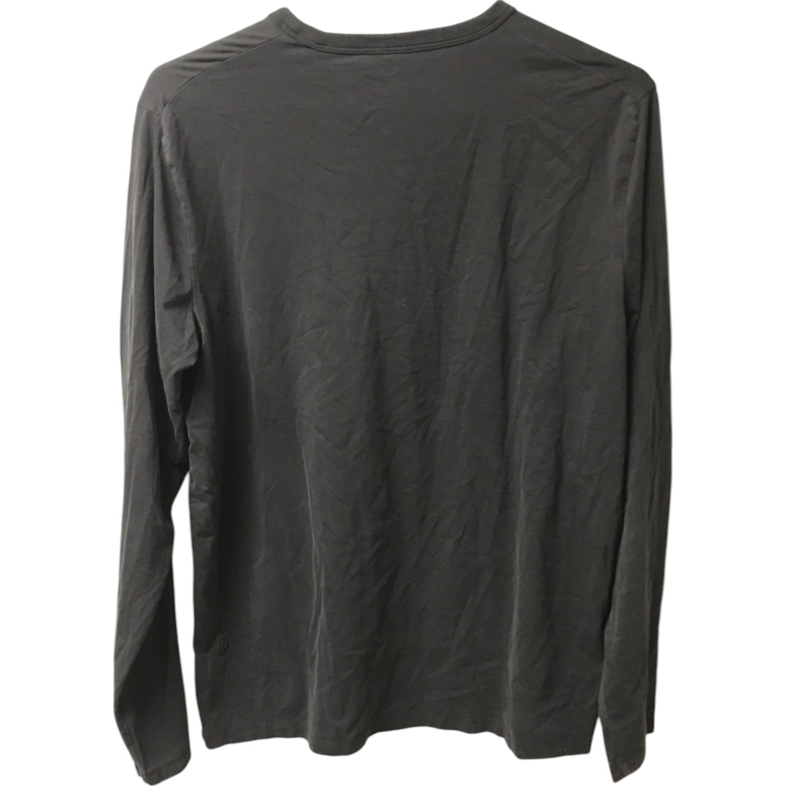 Classic Shirt Mens Crew Neck Long Sleeve Solid Black Stretch Pullover Casual gallery