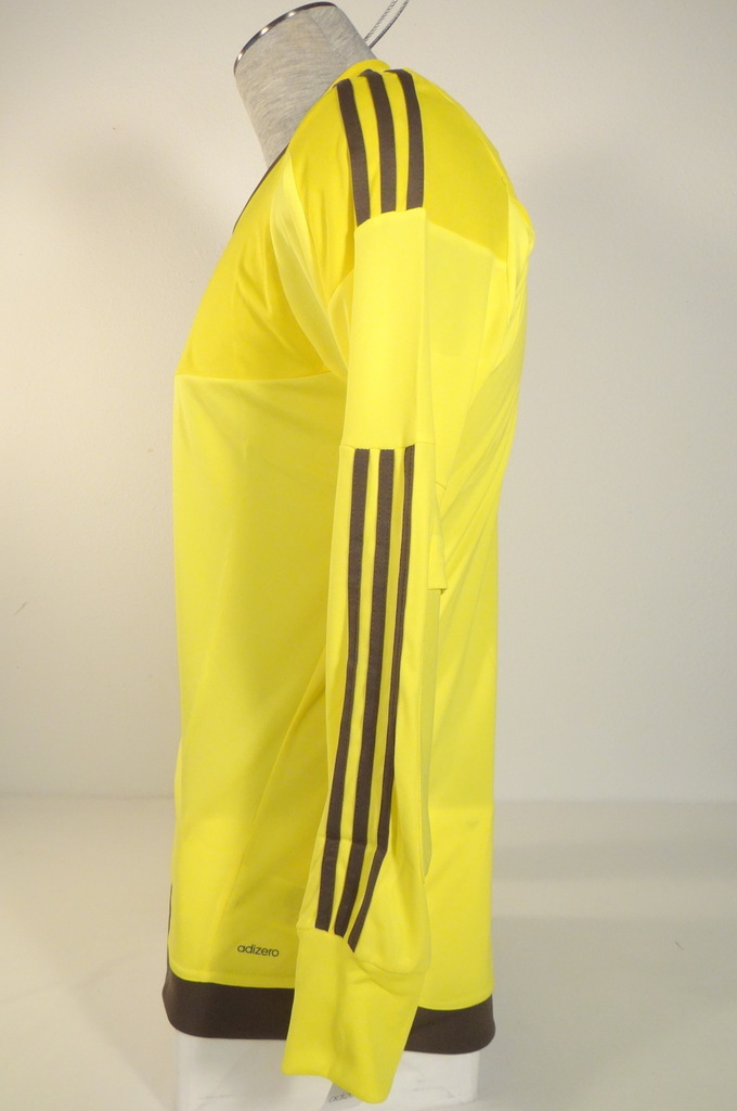 Adidas AdiZero Top 15 GK Yellow & Gray Long Sleeve GoalKeeper Jersey Men's NWT gallery