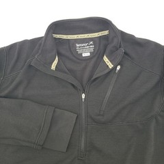 Terramar 1/4 Zip Mens XL Base Layer Pullover Climasense Thermal Wool, *flaw*