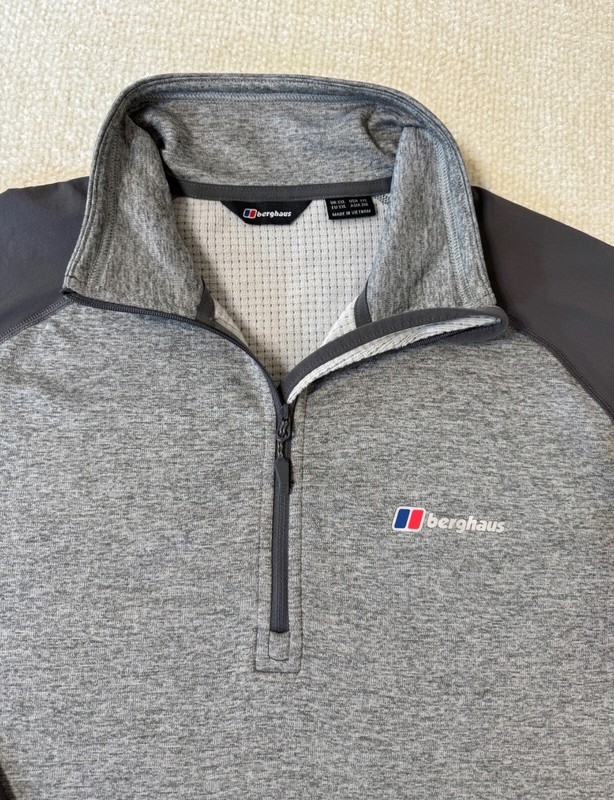 MINT Berghaus 1/4 Half Zip Top Long Sleeve Thermal Pullover Jumper Men's Sz XXL gallery