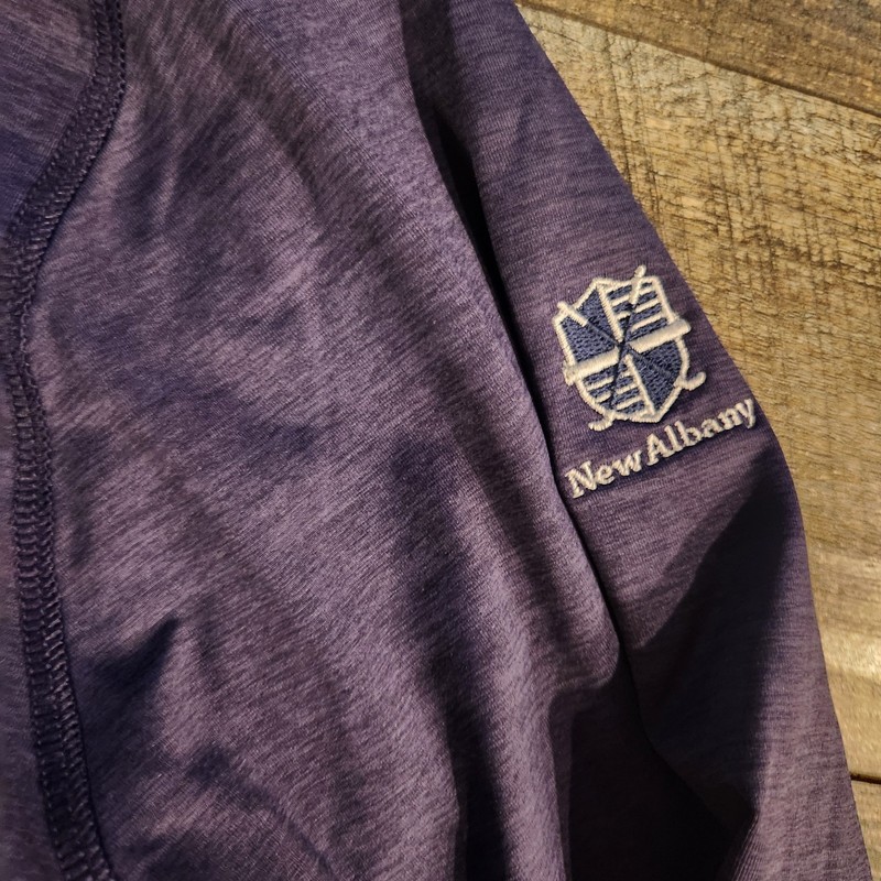 Greyson Golf 1/4 Zip Pullover Mens Large Heather Blue New Albany CC Ohio gallery