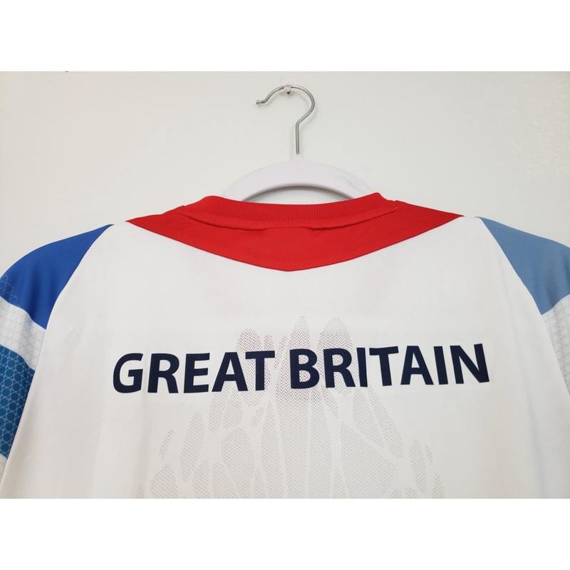 (Ju) Y2K Adidas Team GB Men's Top Size XS Soccer Jersey London 2012 Olympics gallery