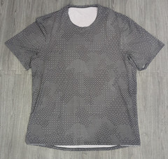 Lululemon Run Out Pullover Shirt Approx Sz M/L Gray Short Sleeves Stretch