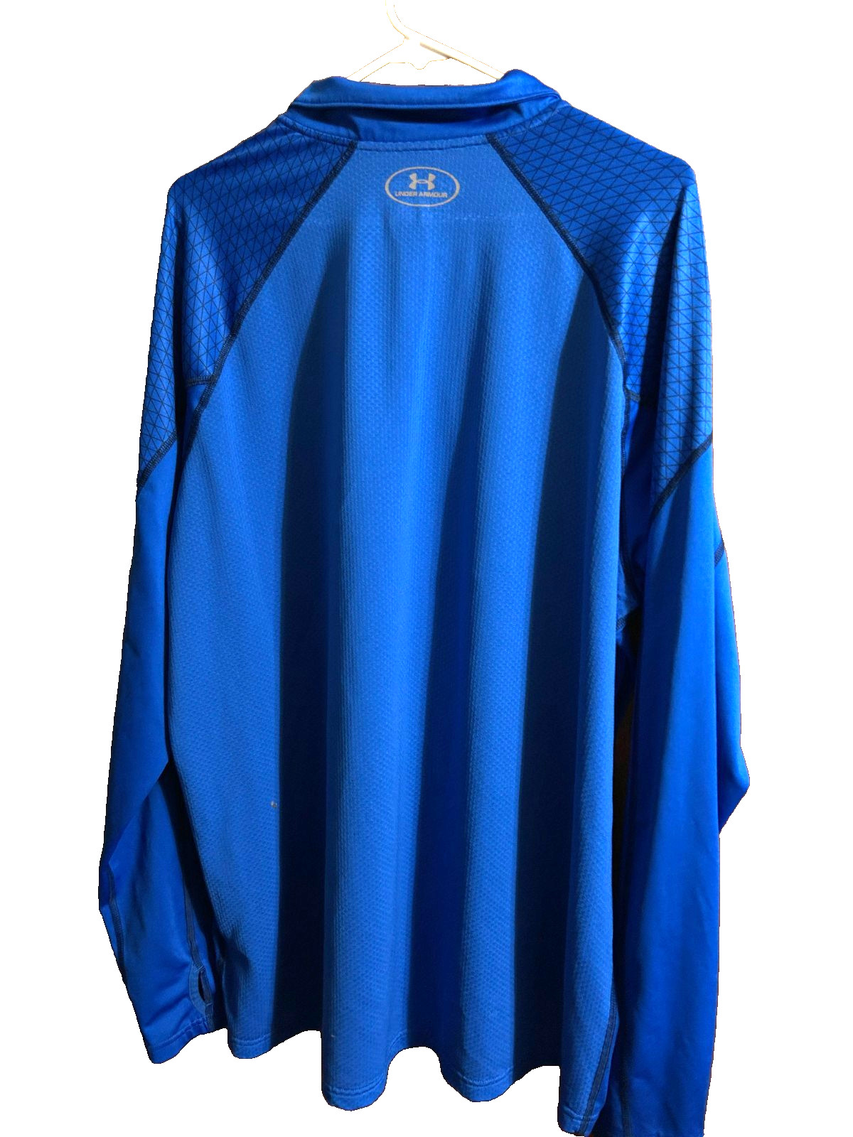 UNDER ARMOUR * Run Pullover * Coldgear * Blue * 1/4 Zip * Thumb Hole * 2XL gallery