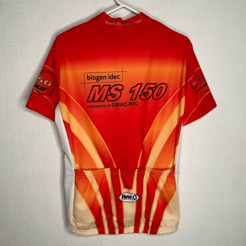 Revi Cycling Jersey Men’s Size Medium Red Orange 1/2 Zip MS 150 gallery
