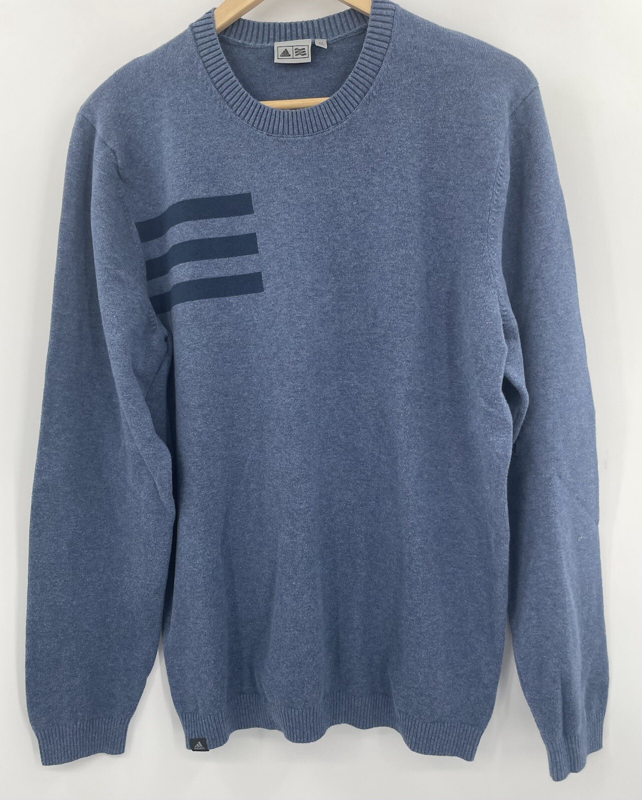 Adidas Men’s Medium Climate Proof Crew Neck Long Sleeve Pullover Sweater gallery