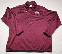 Nike Dri-Fit Quarter-Zip Pullover Red Long Sleeve Mens XXL Whitehall Zephyrs