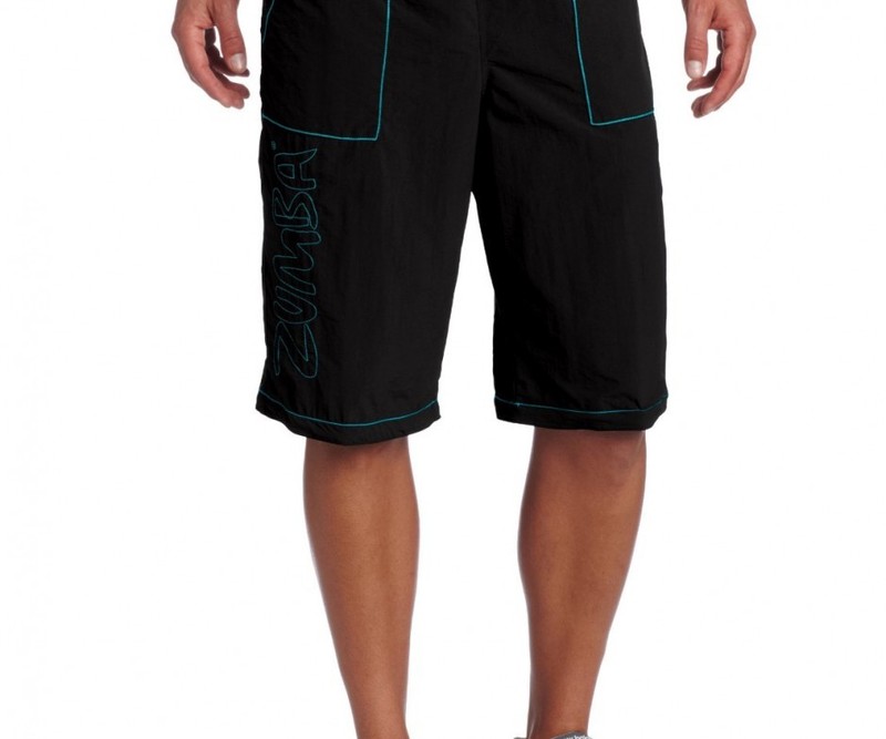 ZUMBA MEN'S Black Zip it CARGO Pants Converts to Shorts - Dance Fitness - S,M,XL gallery