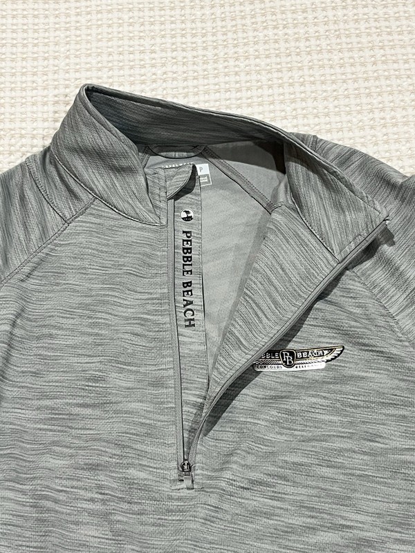 Pebble Beach Concours d'Elegance 1/4 Zip Pullover Small Gray Levelwear gallery