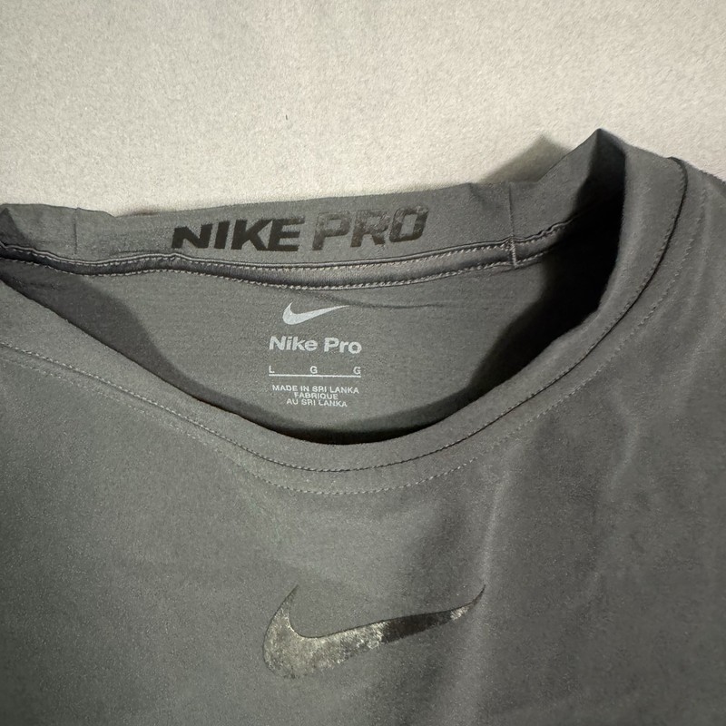 Nike Pro Mens HyperCompression LS Training Shirt L charcoal 646372-060 NWOT $110 gallery