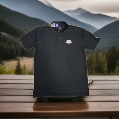 Deadstock 2010 US Open Logo Black Golf Under Armour Polo Shirt Mens Small