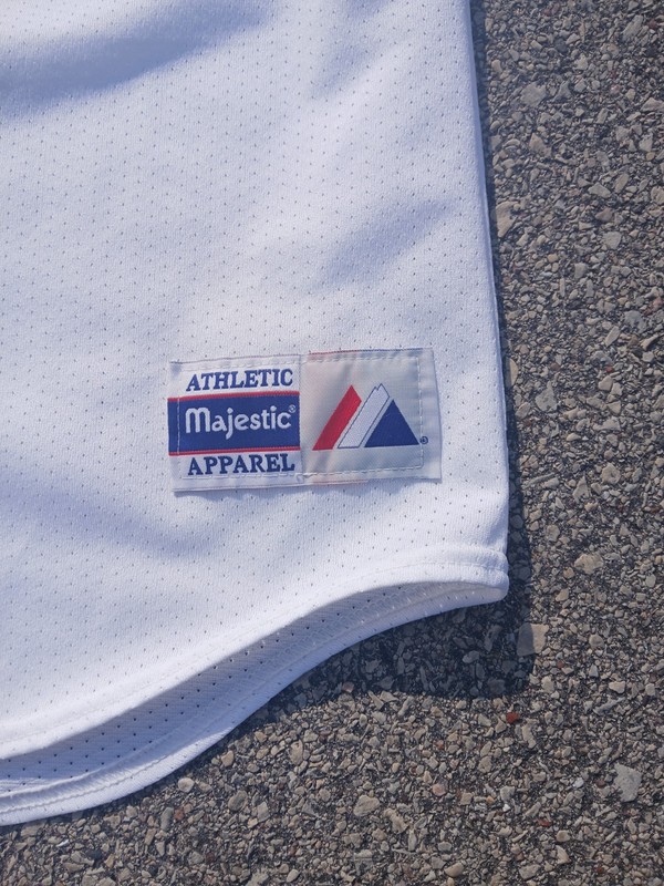 Vintage Milwaukee Bucks NBA Baseball Jersey Majestic Brand Made In USA Size XL gallery