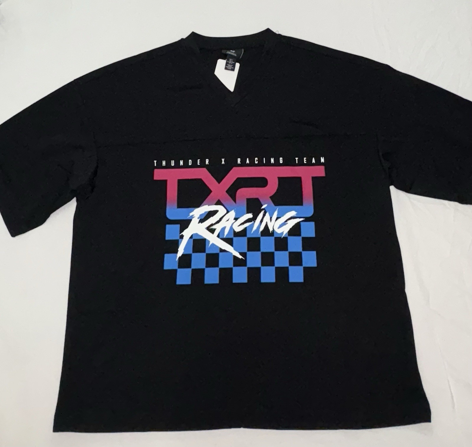 H&M OVERSIZED-FIT TXRT MESH T-SHIRT Size Large gallery