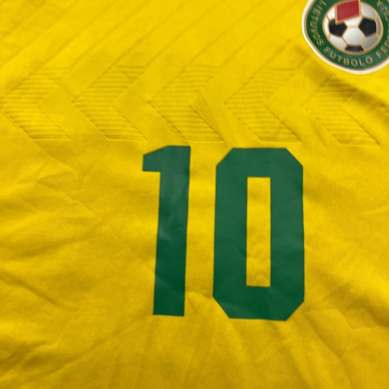 Lithuania 2013 2014 2015 Home Mens Football Jersey Small Hummel Shirt Camiseta gallery