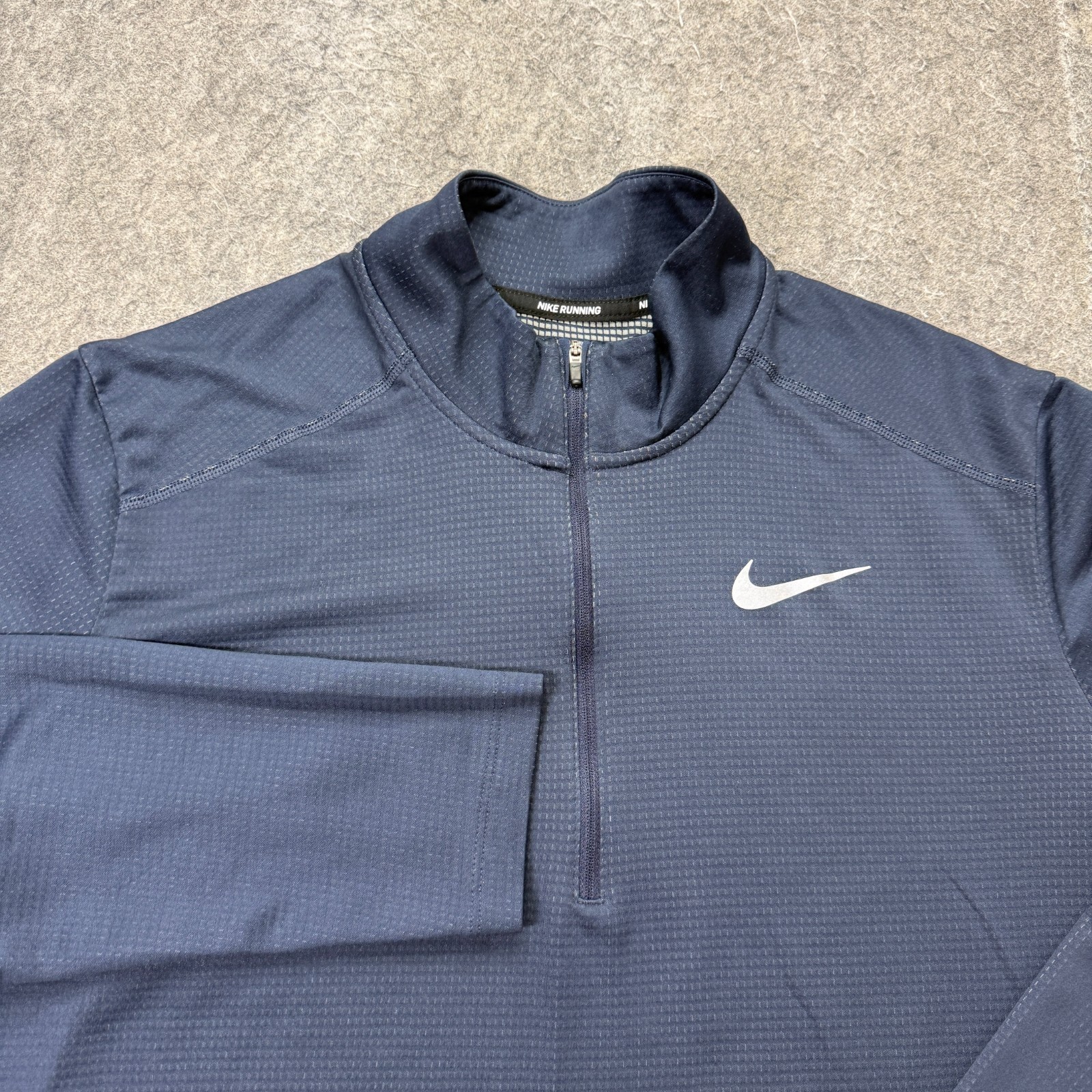 Nike Pacer 1/2 Zip Long Sleeve Running Top Shirt Men L Blue BV4755 gallery