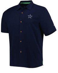 NWT Men’s Tommy Bahama Navy Top of Your Game Camp Button-Up Shirt