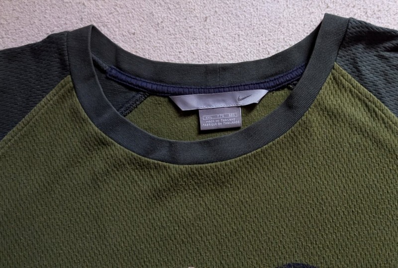 Nike Athletic Men's Textured Two-Tone Green Pullover Size XL Pre-owned gallery