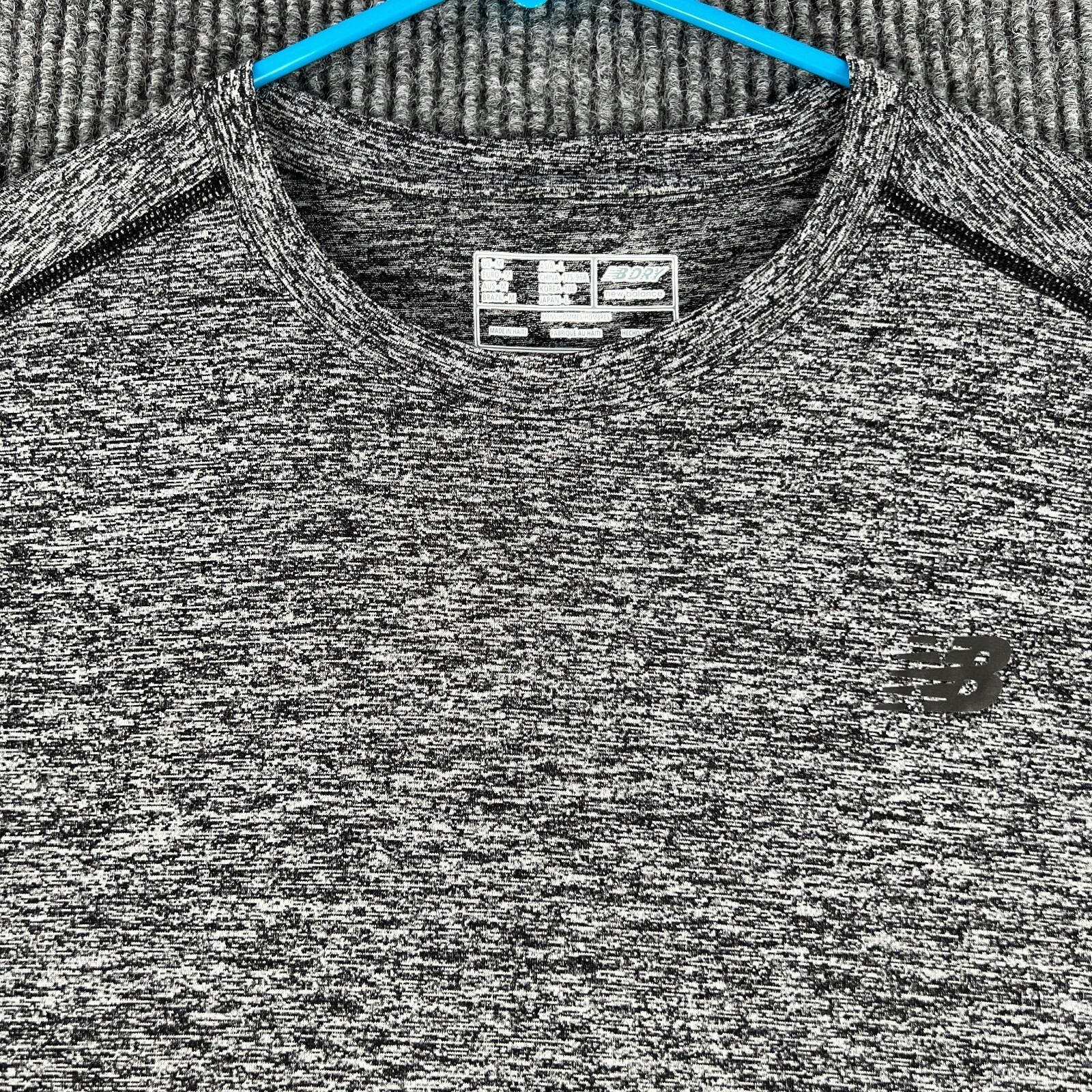 New Balance Shirt Mens Medium Gray Short Sleeve Active Casual Running Workout gallery