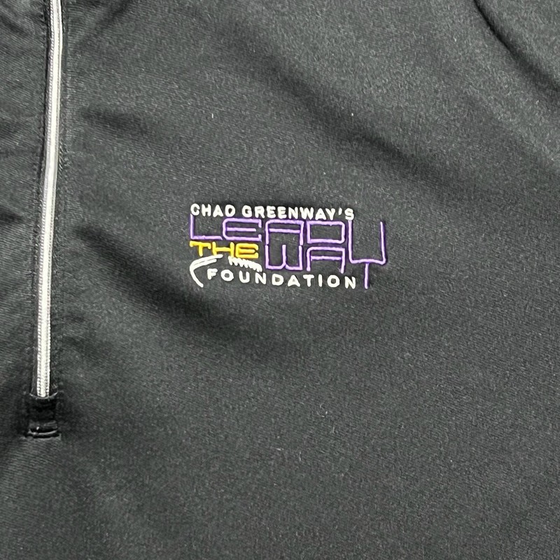 Nike Dri-FIT 1/4 Zip Pullover Mens Large Black Golf Stretch Top B3 gallery
