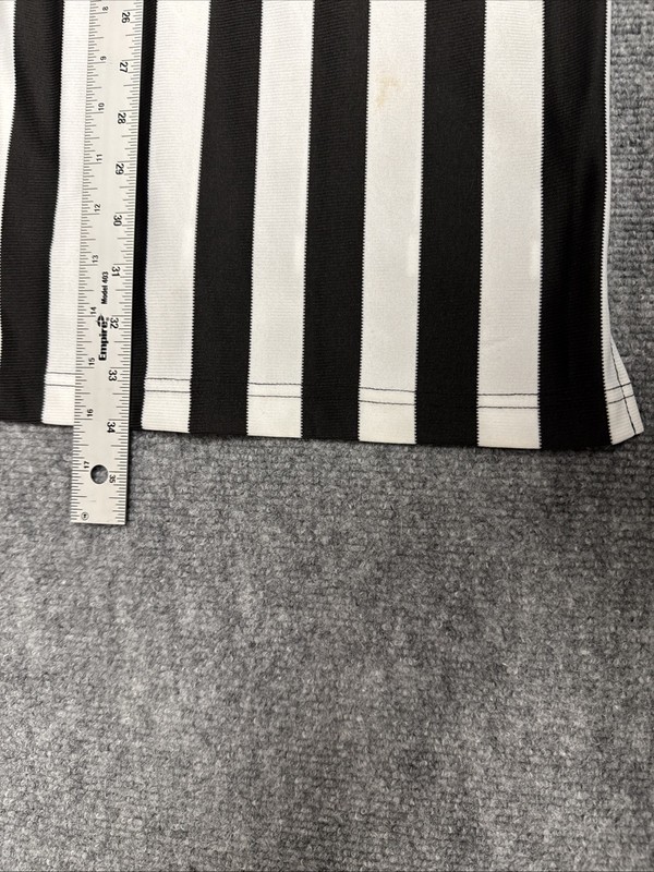 Rawlings Men’s Referee Jersey Black White Stripe V-Neck Official Shirt 2XL gallery