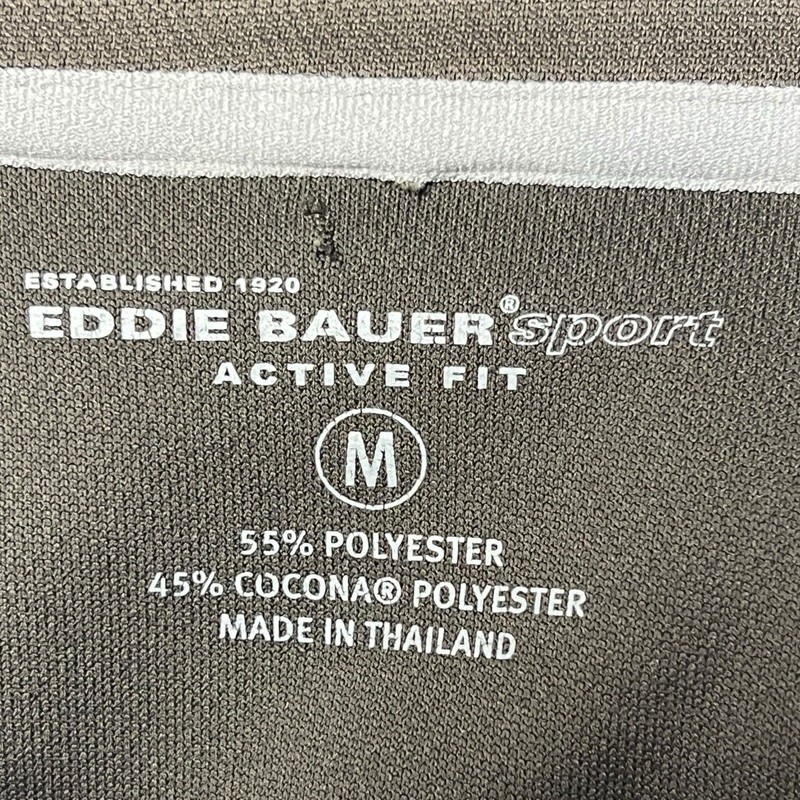 Eddie Bauer Sport Quarter Zip Pullover Dark Grey Active Fit Outdoor Performance gallery
