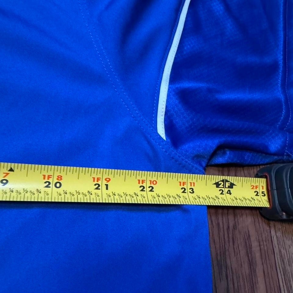 Nike Blue Dri-Fit Retro Tech Sportswear Golf Polo Button Shirt XL gallery