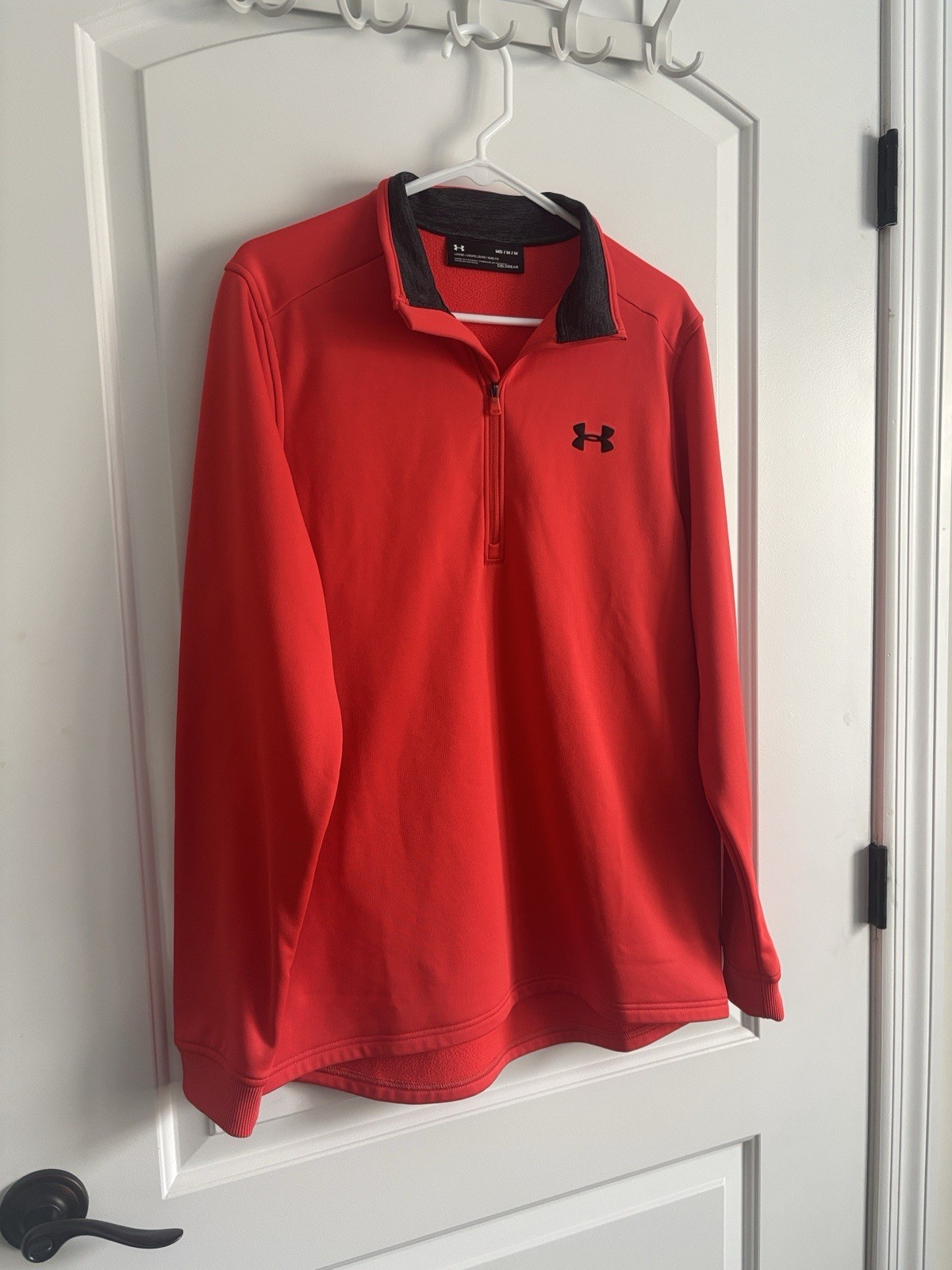 Under Armour ColdGear 1/4 Zip Pullover Men's Large Fleece Lined Athletic Top gallery