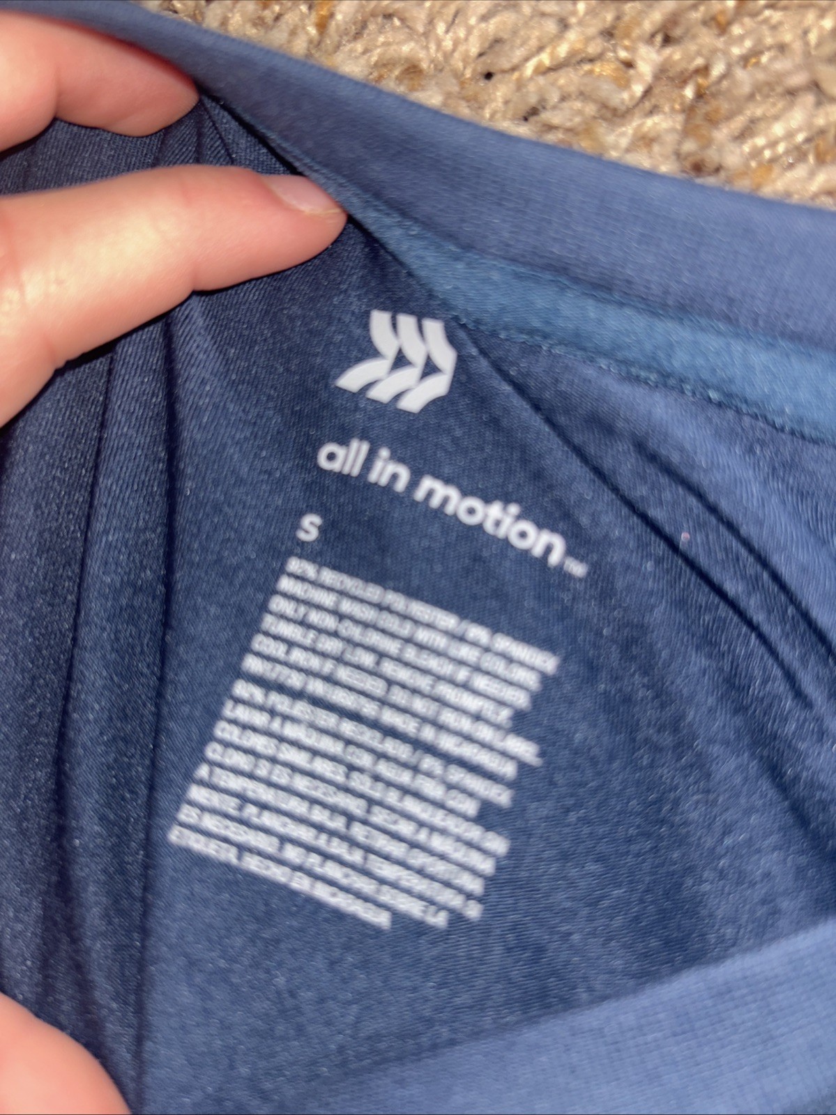 All In Motion Mens Seamless Athletic T Shirt Blue Heather Tee Dri Fit NWT NEW gallery