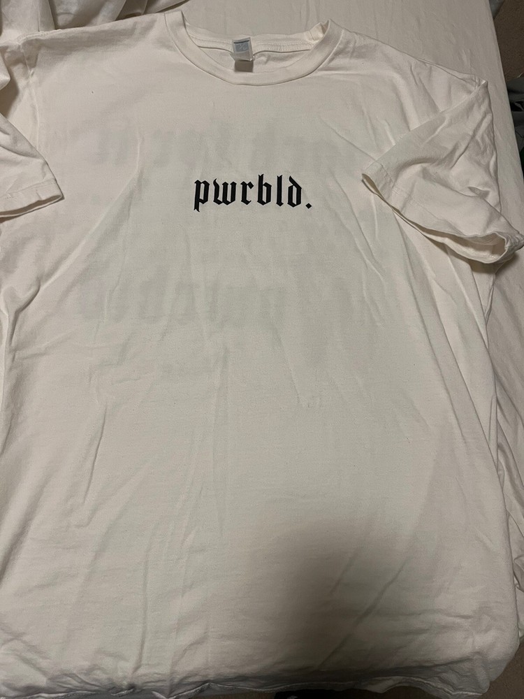 PWRBLD Work For it Gym Lifting Club Large Shirt Powerlifting Bodybuilding SBD