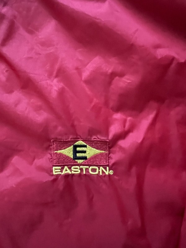 Men’s Easton XXL Wind Breaker Pullover Long Sleeve Red Baseball Waterproof Logo gallery