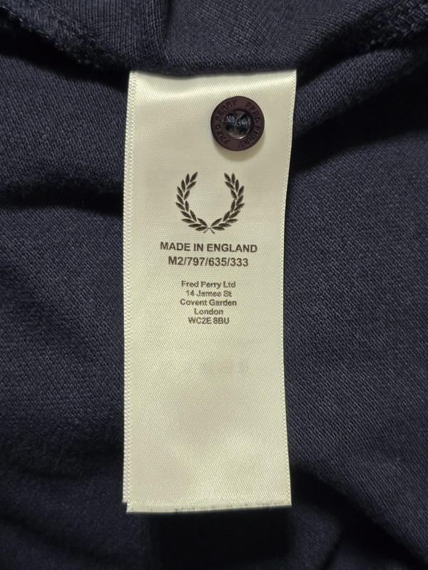 Fred Perry Sportswear Reissues Made in England Blue Polo Shirt 40 Medium gallery