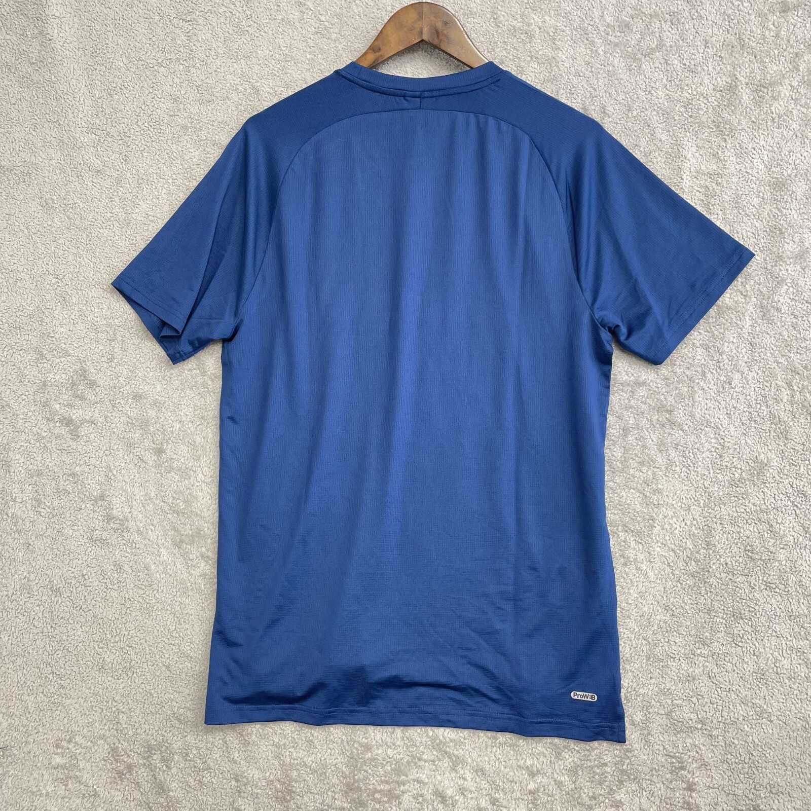 NEW Spyder Active Men's M Blue Short Sleeve Performance T-Shirt Polyester G47 gallery