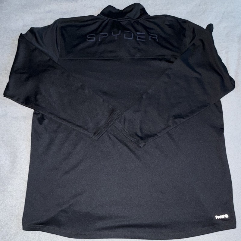 Spyder Active ProWeb Men's L/G Black 1/4 Zip Mock Neck Long Sleeve Pullover gallery