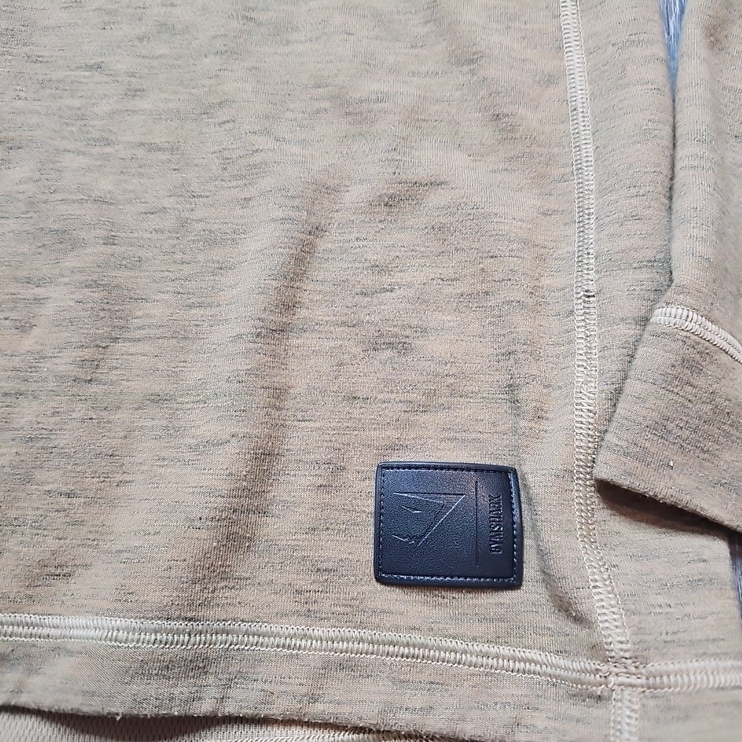 Gymshark Shirt Mens XXL tan Brown Retake Performance Stretch Athleisure gallery