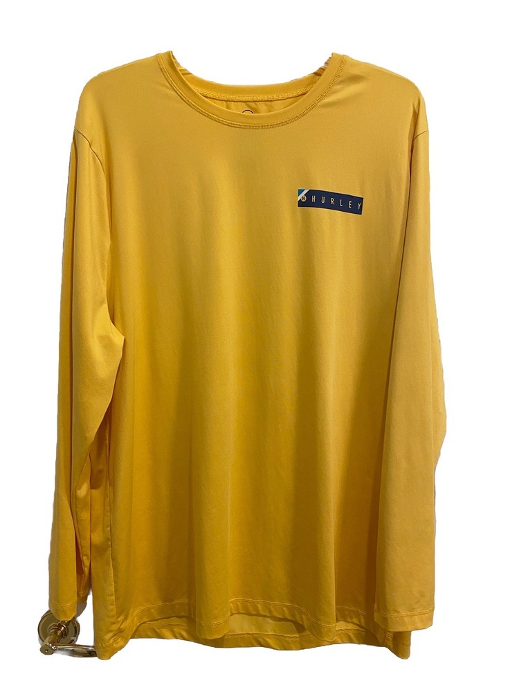 Hurley Men's Long Sleeve Sunny Side Hybrid Stretch UPF Tagless Sunshirt XXL