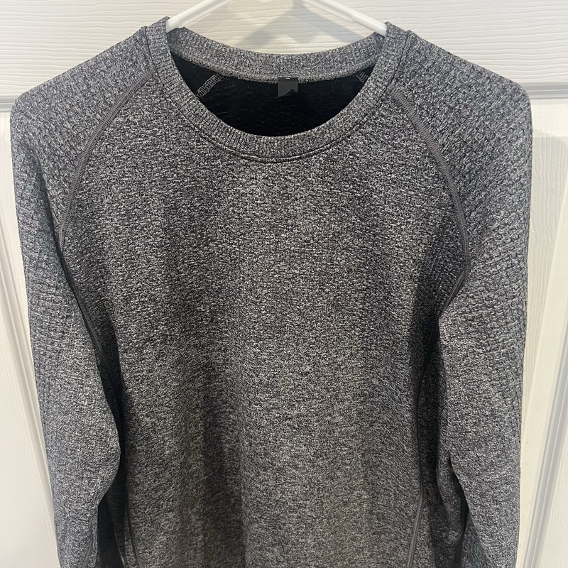 Lululemon Sweater Mens Large Gray Engineered Warmth Lined Sweatshirt Pullover gallery