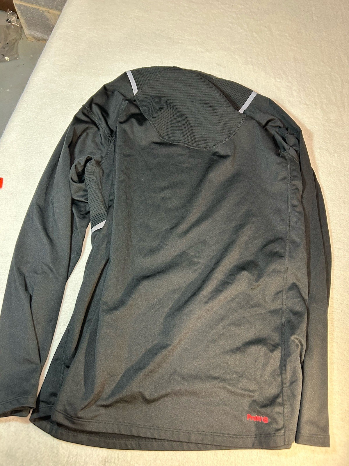 Spyder ProWB Mens Size Large Black Compression Shirt Long Sleeve Activewear Gym gallery