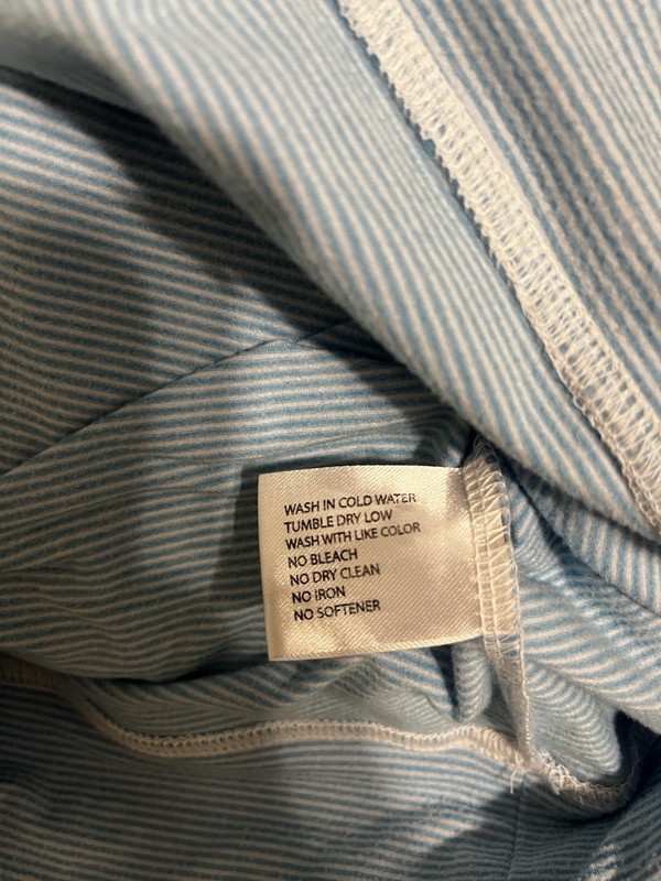 Rhoback Riva Heather Stripe Performance Q-Zip Medium, Light Blue/White gallery