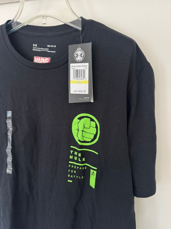 (Medium) UNDER ARMOUR HULK PREPARE FOR BATTLE Men Tee AVENGERS 1324511 gallery