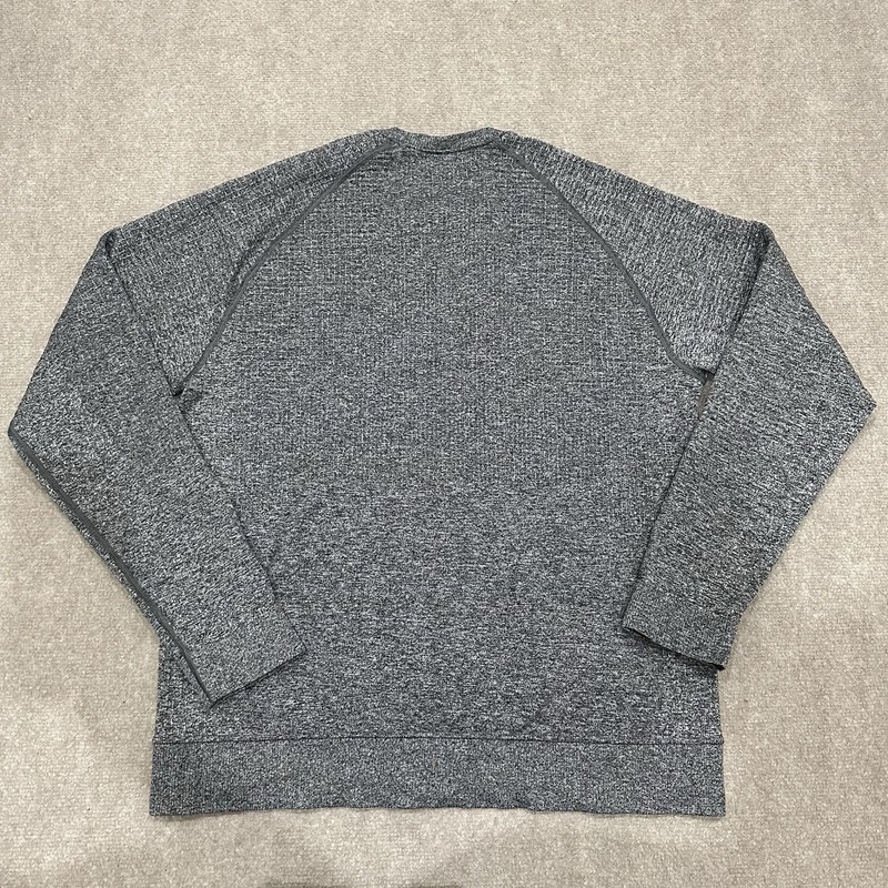 Lululemon Engineered Warmth Men's Large Gray Crew Neck Merino Wool Pullover gallery